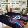 Crystal Velvet Square Rug Custom NameBolton Wanderers FC Pattern Non Slip Home Floor Decor Rug