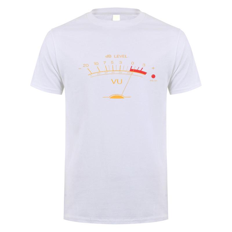 Volume Vu Meter Vintage Audio Engineer Recording Fan Classic T Shirt Unisex Cotton Streetwear Top Short Sleeve Gifts Tshirt Dy140