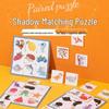 Детская игра-пазл на сопоставление теней - Деревянная игрушка для раннего развития