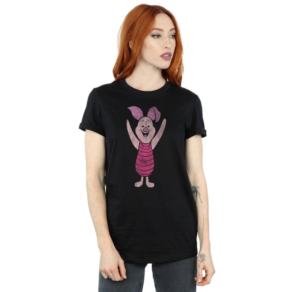 Winnie the Pooh Womens/Ladies Piglet Cotton Boyfriend T-Shirt