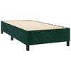 Box Spring Bed with Mattress Dark Green 80x200 cm Velvet