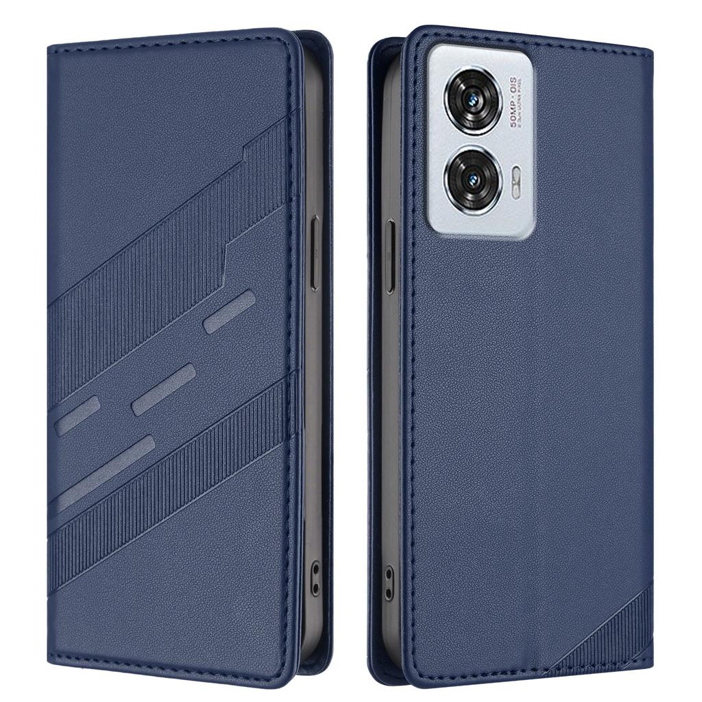 For Motorola Edge 50 Fusion 5G Phone Cases Punk Style Imprinted Wallet Stand Leather Cover