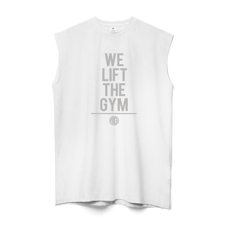 Muscleguys High Street повседневный спортивный жилет без рукавов Мужская свободная футболка для фитнеса и тренировок