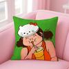Funny Funny Characters Cushion Cover Pillow Case Soft Skin Friendly Fabric  Concealed Zipper