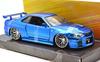 Игрушки JadaToys FAST FURIOUS 4 NISSAN SKYLINE R34 Jada Toys scale Furious Nissan Skyline Blue 124scale & BRAIAN'S GT-R 124 "Fast & MAX" "Брайан