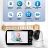 SM651 Wireless 5-Inch Baby Monitor with Lullaby and Children's Camera