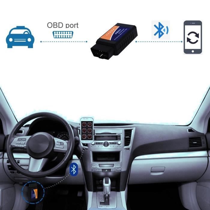 Scanner OBD2 - ALPEXE - ELM327 - Bluetooth - Universel - MULTIMARQUES