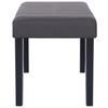 106 cm Grey Faux Leather Bench