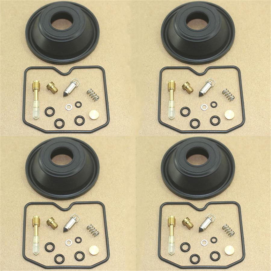 4x For Kawasaki KEF300 KVF300A KLX250 Carburetor Repair Kit W/ Vacuum Diaphragm