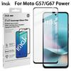 Для Moto G57 G67 Power 5G Стекло IMAK Полное покрытие Закаленная стеклянная пленка Серия Pro+