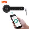 Bluetooth-совместимый дверной замок с отпечатками пальцев, вход без ключа, электронные дверные ручки, замок с защитной ручкой по отпечатку пальца для спальни