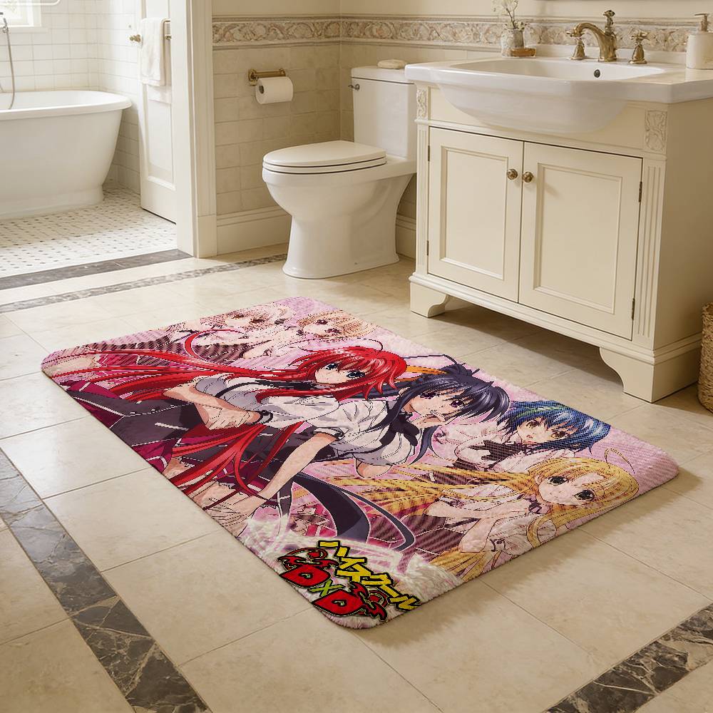 Коврик для пола аниме High School DxD в стиле INS, мягкий ковер для пола в спальне, коврик для дома, прачечной, противоскользящие бытовые ковры