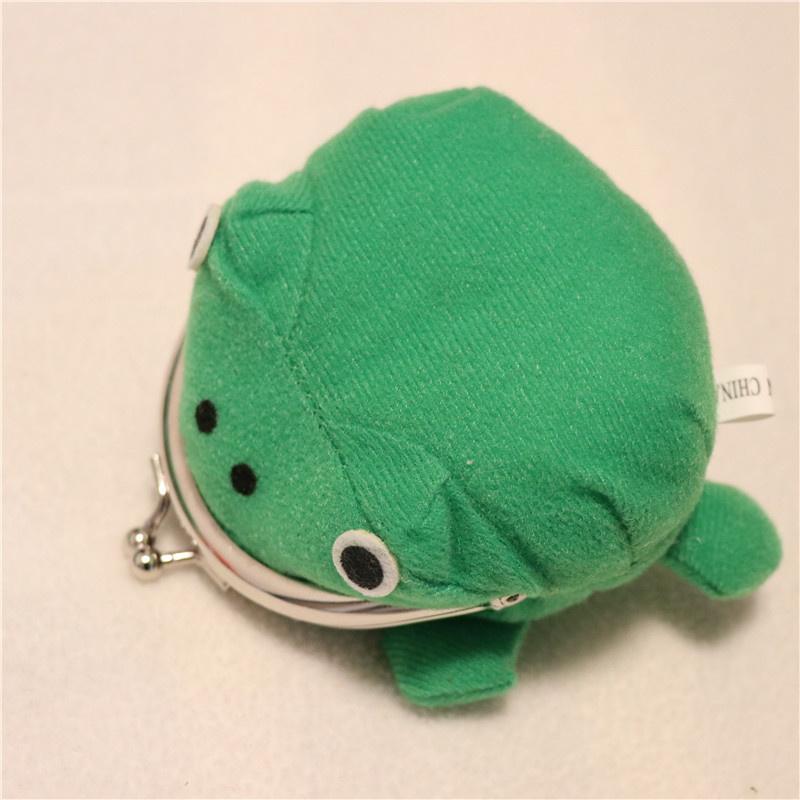 Frog Wallet Peněženka na mince Flanelová peněženka Malá taška na mince Zvířátko pro děti Dárky