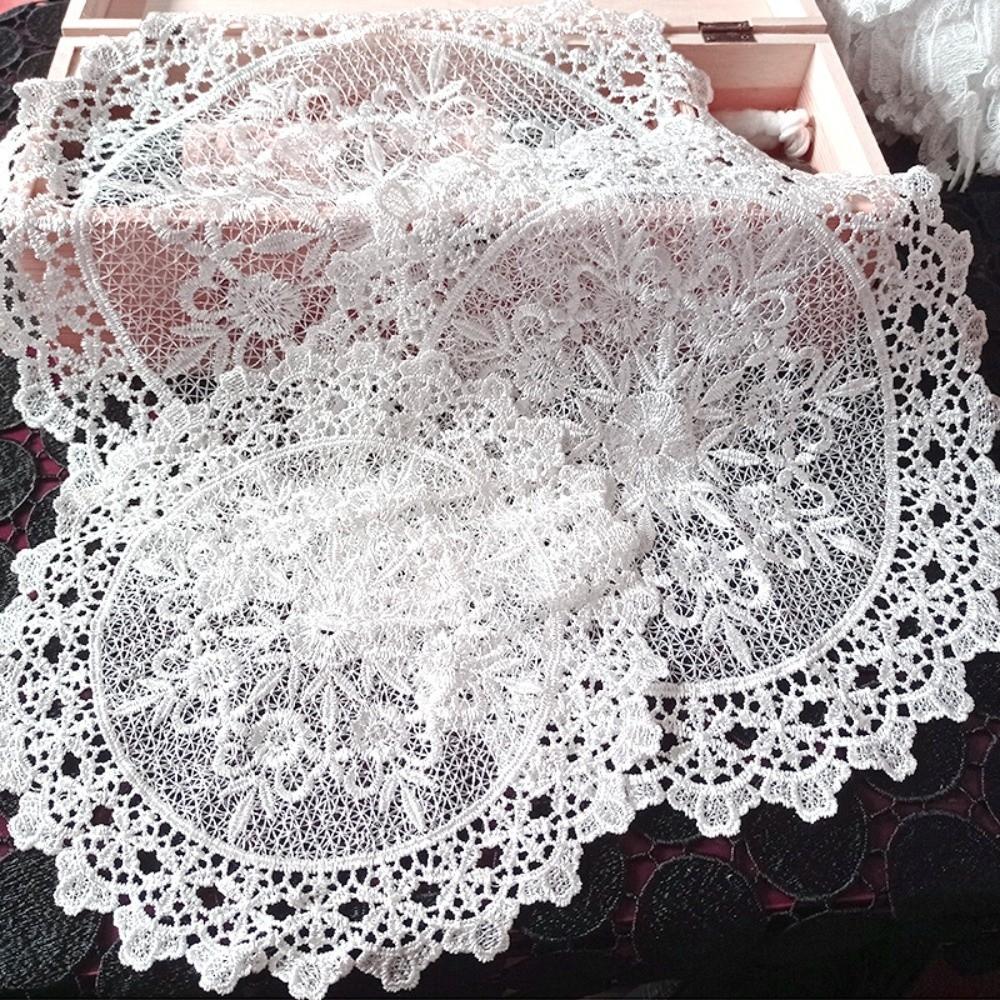 Embroidery Lace Table Cloth Insulated Vase Mat Nordic Style Table Doily Dining Table