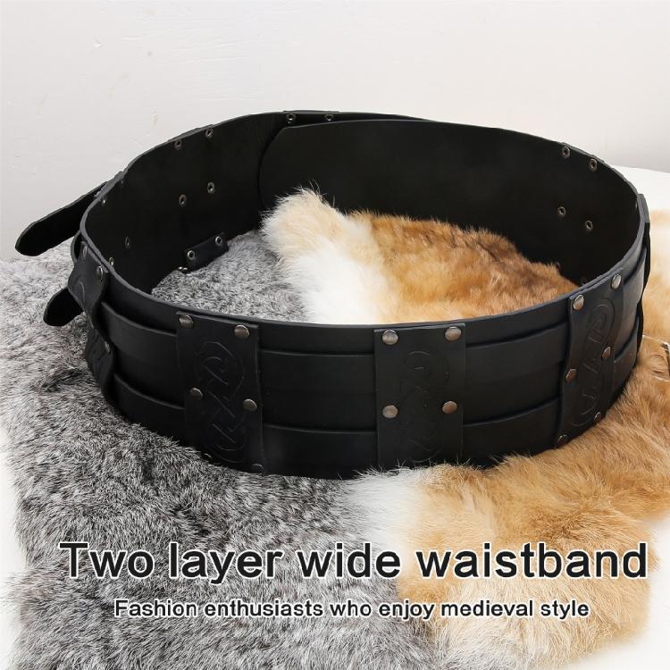 Коричневый рельефный ремень Средневековый ремень Косплей для переодевания Средневековые принадлежности