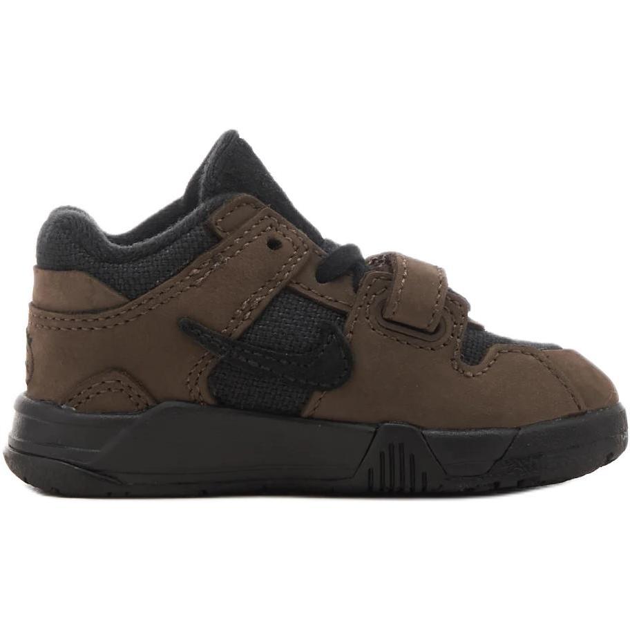 Кроссовки Travis Scott x Air Jordan Jordan Jumpman Jack TR TD Dark Mocha для малышей, коричнево-черные с бежевым FJ2852-204