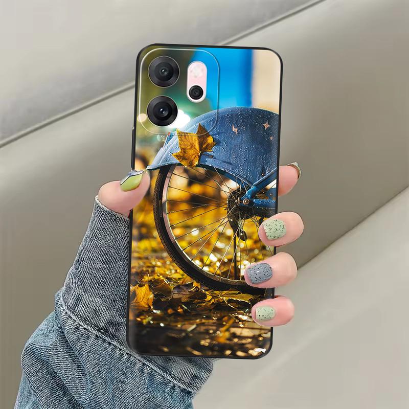 Для OPPO Reno14 F Чехол CPH2743 Мягкая Силиконовая Крышка Милый Кот Нарисованная Защита Fundas Для OPPO Reno 14F Reno14F Задняя Крышка Сумки