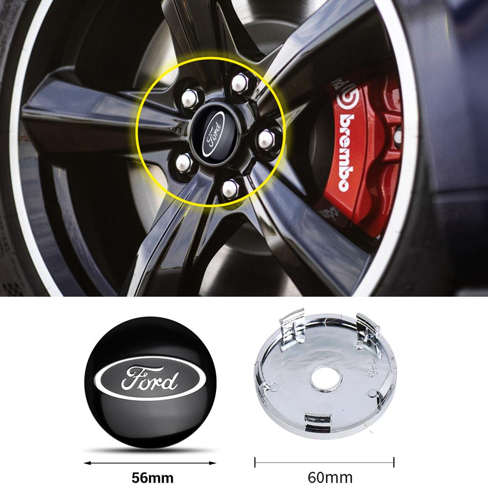 4 шт. 60 мм центральные колпачки ступицы колеса автомобиля для Ford Fiesta Fusion Kuga Ranger Edge Mondeo Taurus Shelby Explorer Escape Mustang