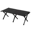 Hilander Wood Roll Table X Black Edition Camping Table Outdoor 120 Black Outdoor Roll Table Natural Dining Table Compact Stylish