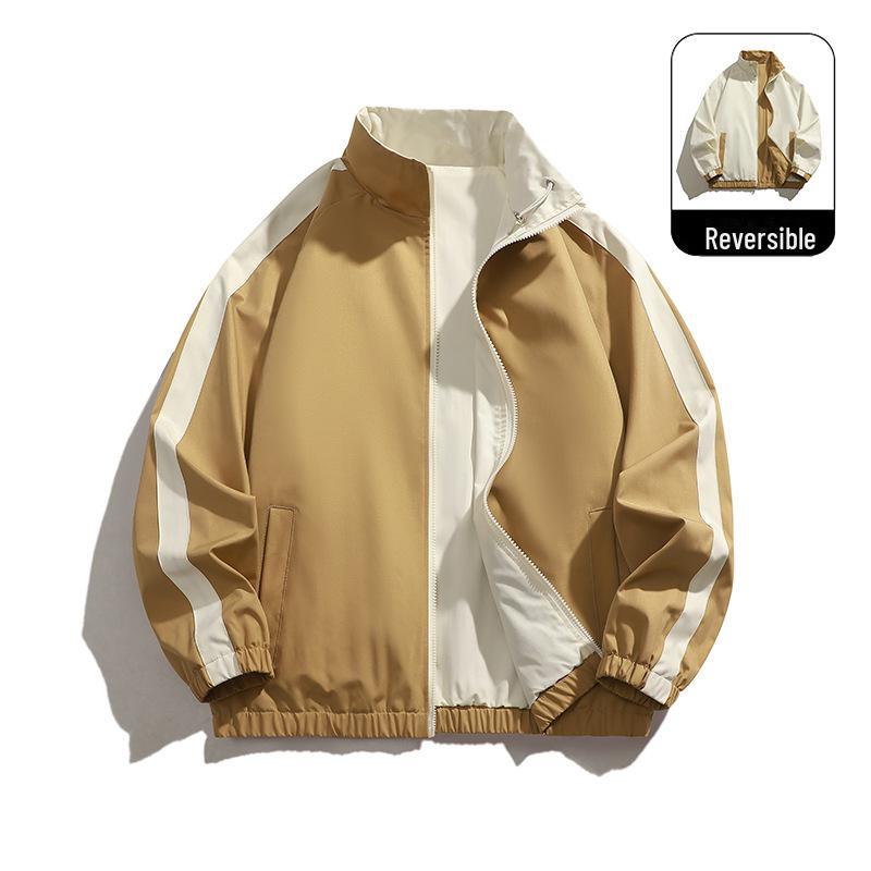 Мужская повседневная куртка с воротником-стойкой, осень 2024 г.