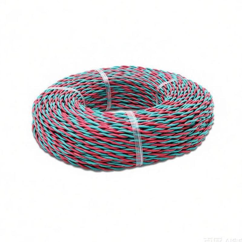 Flexible Pure Copper Twisted Pair Wire for Household Electricity - RVS 2-Core, 0.75/1.5/2.5, Fire-Resistant for Lamps