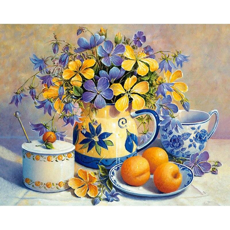 New DIY 5D Diamond Painting Flowers Diamond Embroidery Little Daisy Cross Stitch Full Round Drill Mosaic Home Decor Gift