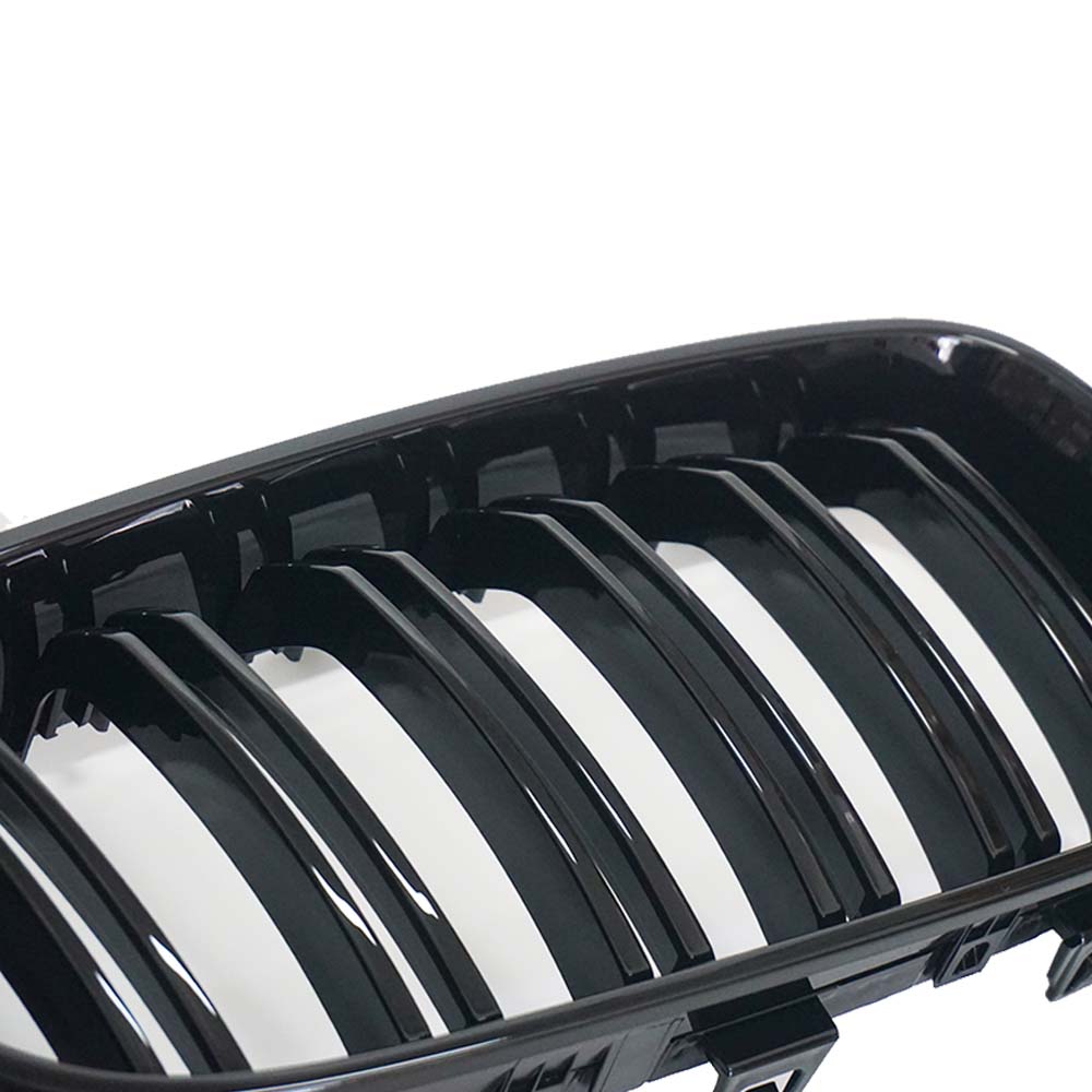 2 шт., высококачественная глянцевая черная передняя решетка для почек для BMW 3 серии GT F34 13-20 320i 328i 335i XDrive с двойной планкой