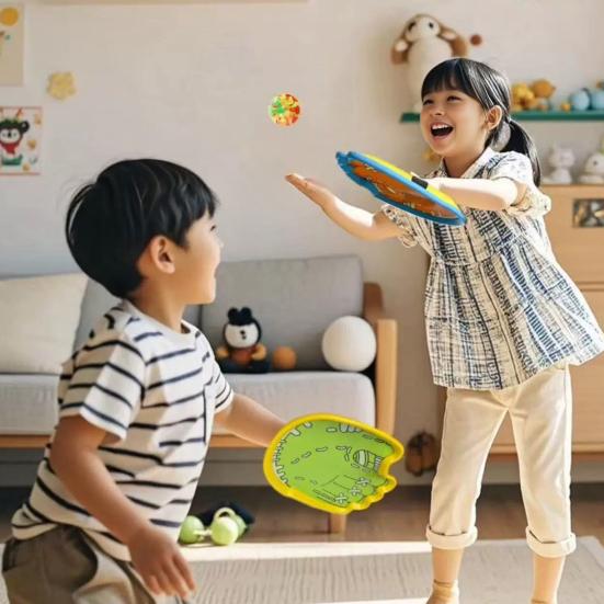 Игра «Брось и поймай» Детский набор для бросания и ловли мяча с мячами-липучками, игрушки для улицы и пляжа, подарки на день рождения для мальчиков и девочек 3-12 лет