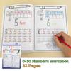 Формат А4 Рабочая тетрадь для практики обводки чисел 0-30 Дошкольное обучение математике Детский сад Числа Письмо Книжка-раскраска Монтессори