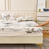Приятная к коже Простыня на резинке Принт Покрывало на кровать sabanas para cama Эластичная Простыня Простой стиль Наматрасник (Нет наволочки)