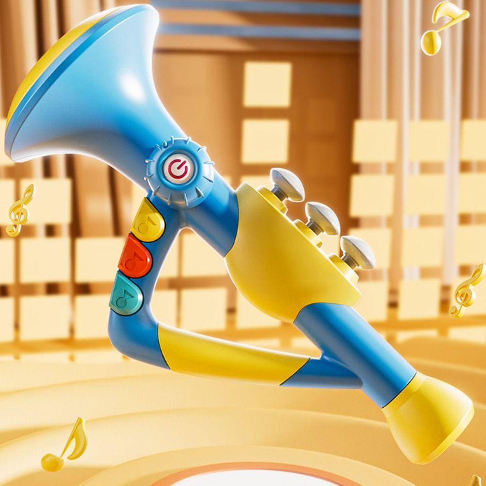 Early Educational Trumpet Musical Toys Plastic Baby Horn Toy Birthday Christmas Holiday