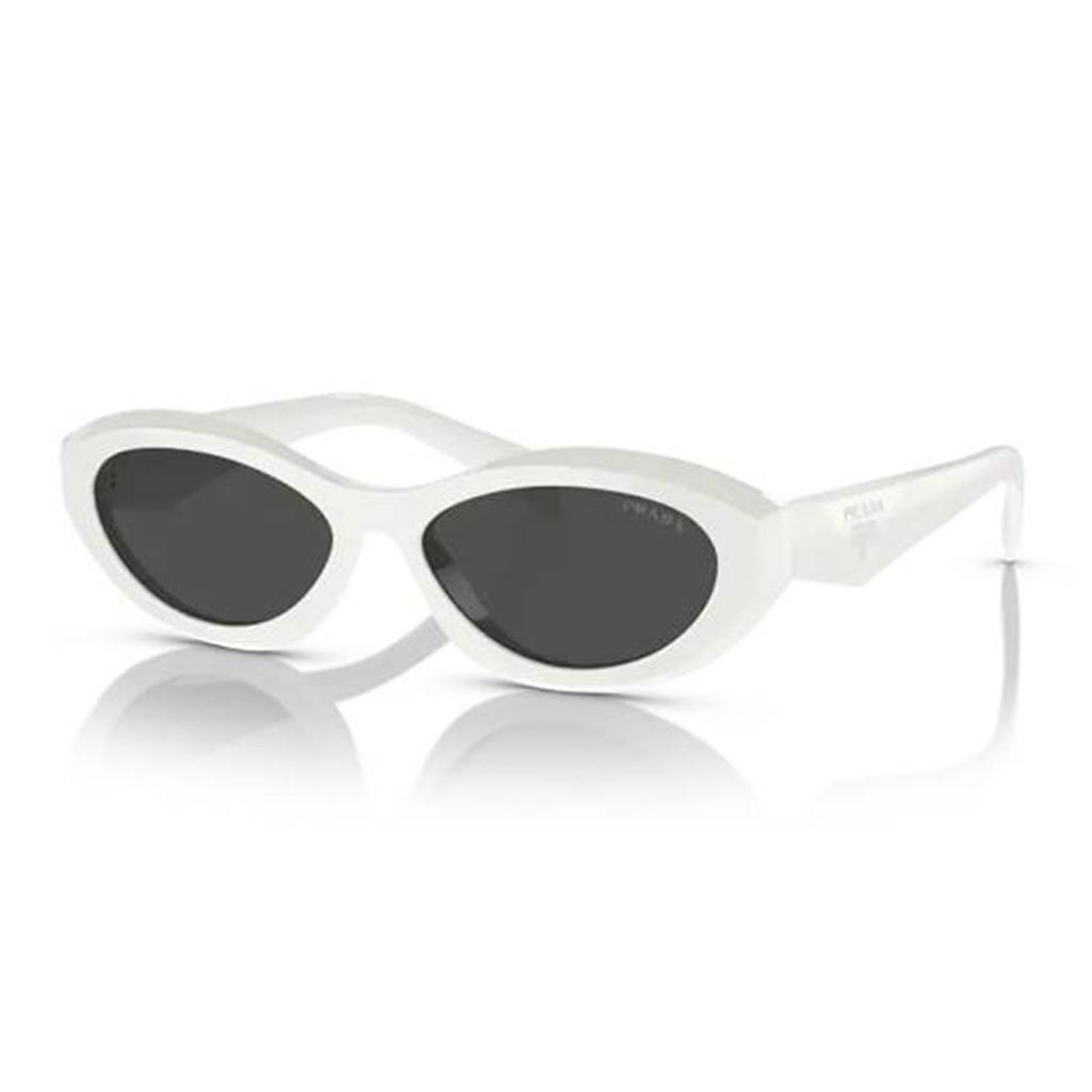 Prada Side Logo Irregular Shape Sunglasses Women sunglasses White PR26ZS17K08Z
