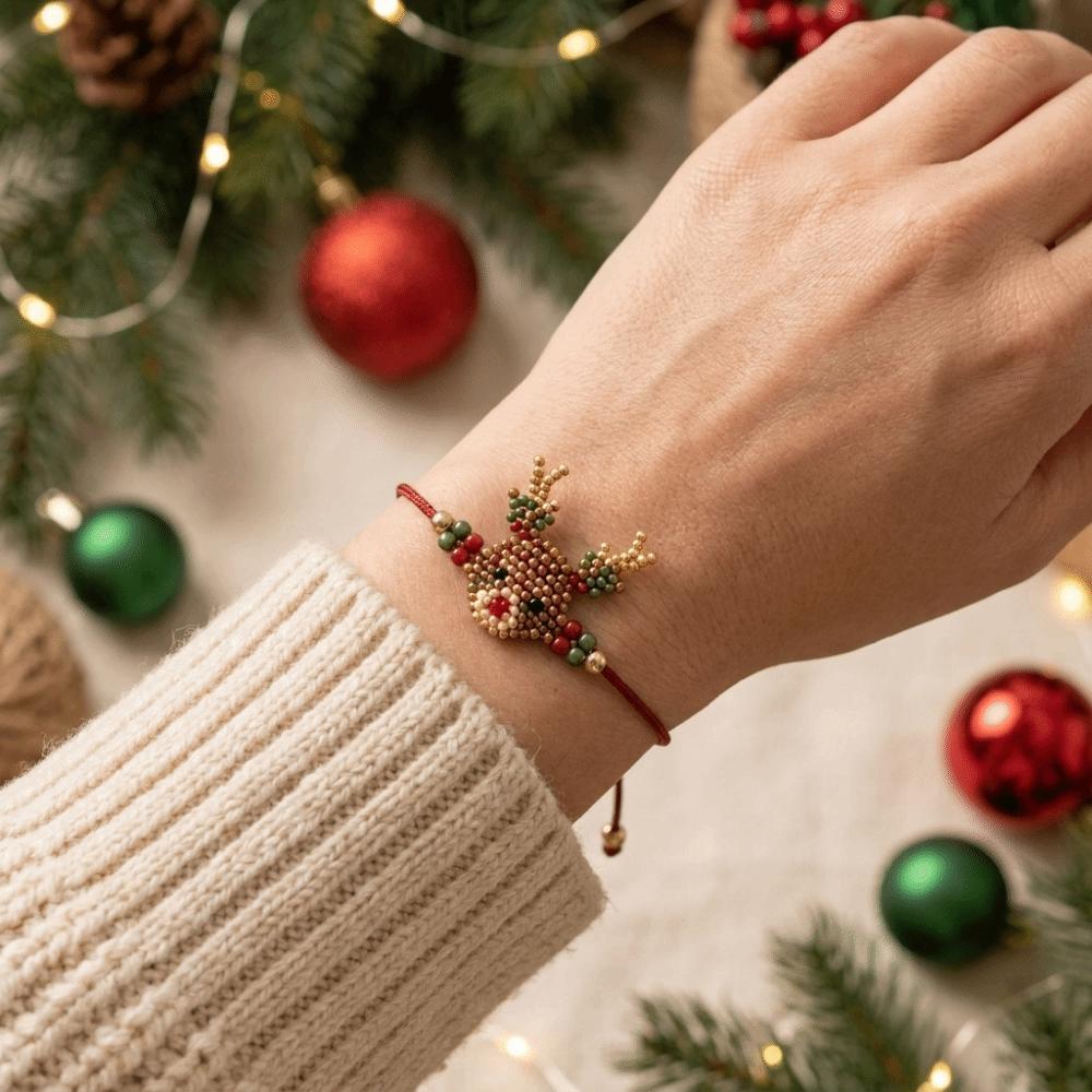 Handmade Hand Jewelry Craft Set Bead Christmas Bracelet Kit Creative DIY Bracelet Making Kit Girl