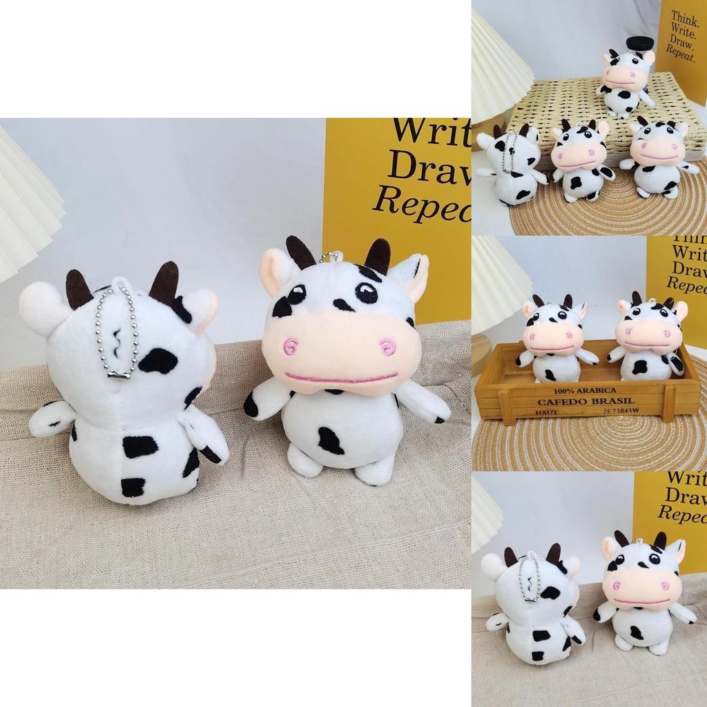 Charming Miniature Cow Plush Keychain Soft And Cuddly Gift For Weddings And Events