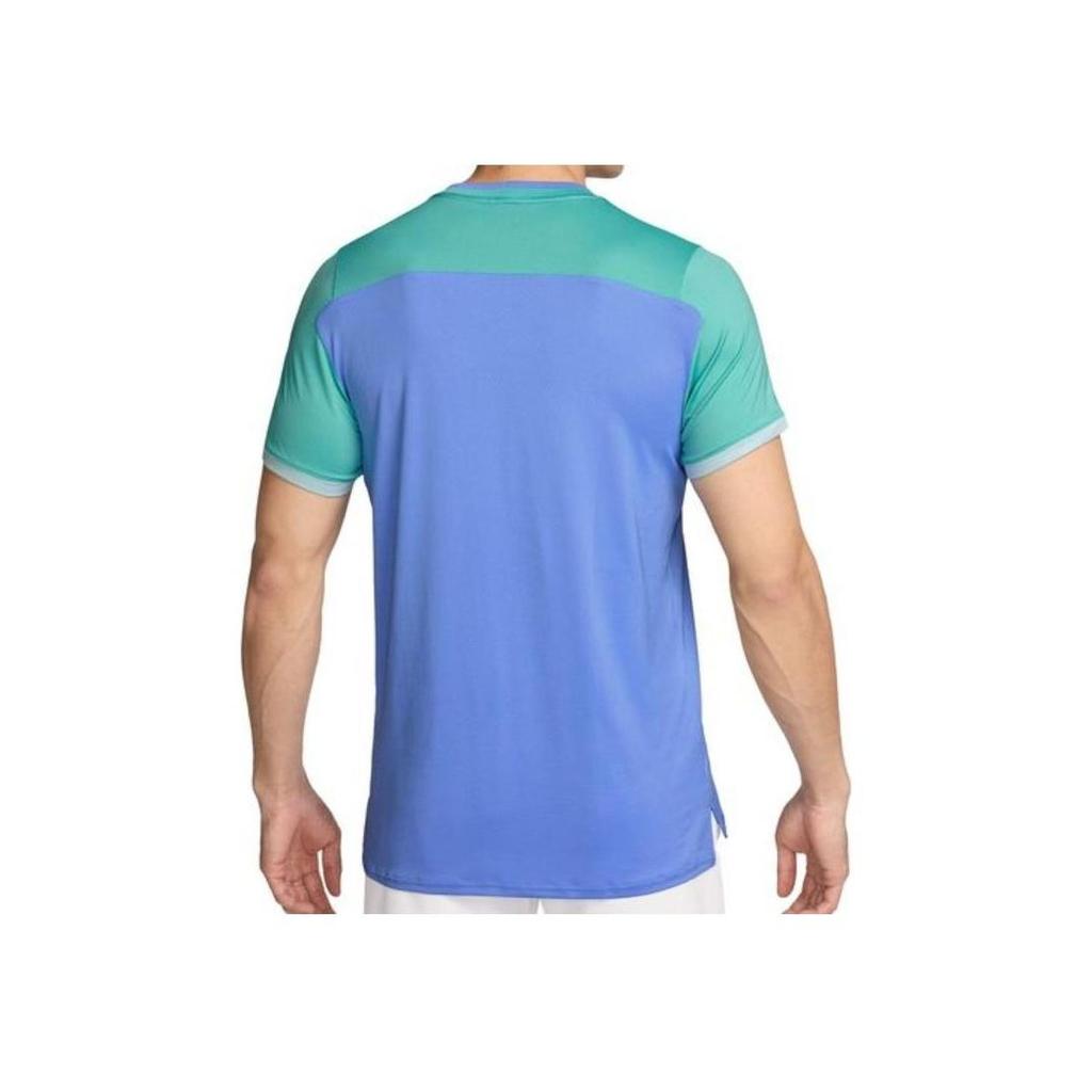 Nike Футболка с круглым вырезом и коротким рукавом Color Block, мужские топы, синяя FD5320-494