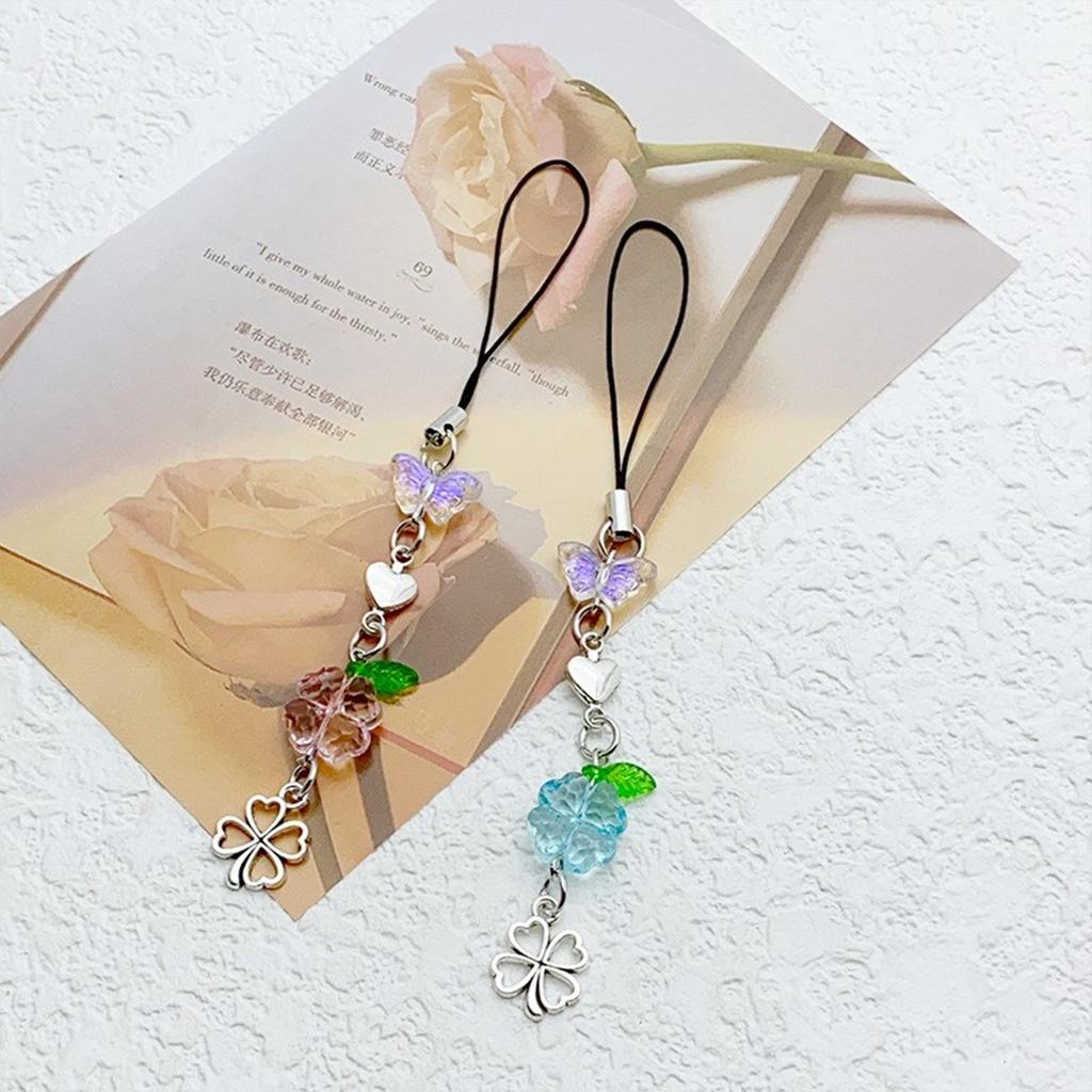 Подвеска на сумку в форме сердца, ремешок для телефона в виде бабочки, аксессуар для телефона, многофункциональный брелок для сумки, подвеска, идеальный подарок для женщины и девушки