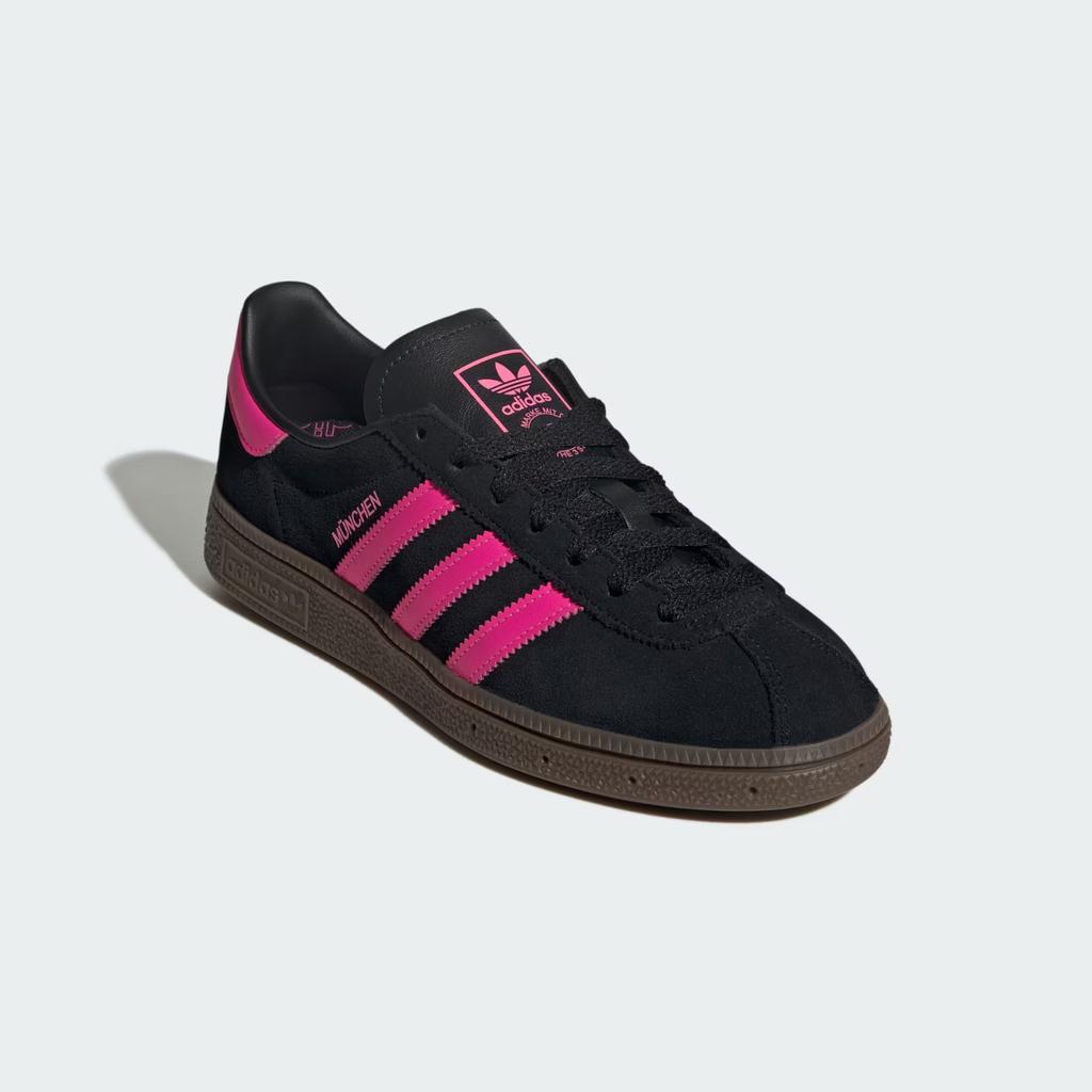 JS4000 adidas Originals Munchen Core Black Lucid Pink Gum (Мужской)
