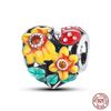 100% 925 Silver Butterfly Flower Blue Zircon Charms Beads Fit Qikaola 925 Bracelets Exquisite DIY Jewelry Gift
