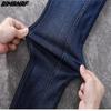 DIMANAF 2024 новые джинсы больших размеров, осенние женские базовые эластичные брюки, свободные повседневные женские модные синие стильные брюки, брюки