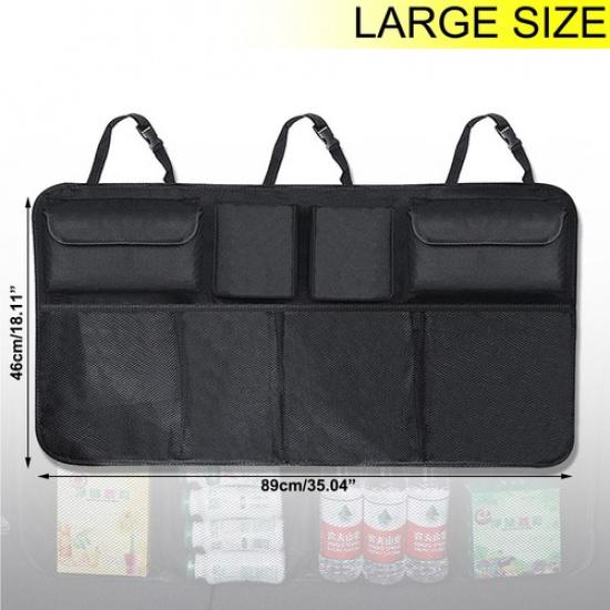 Car Cargo Net Trunk Organizer Hanging Back Seat Storage Organizer Bag Universal