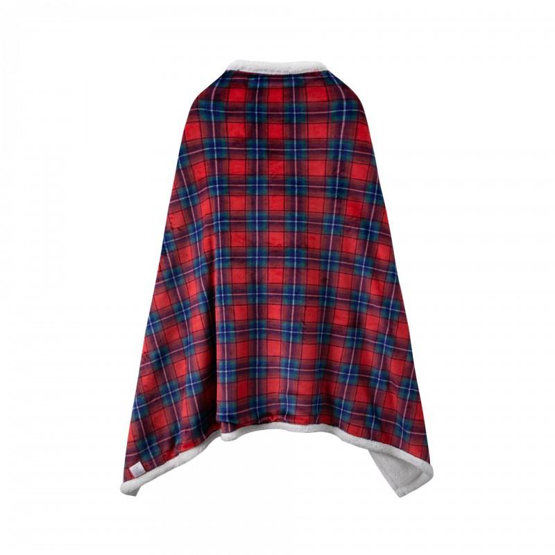 Couple Red Loungewear Set Wearable Blanket Robe Soft Homewear