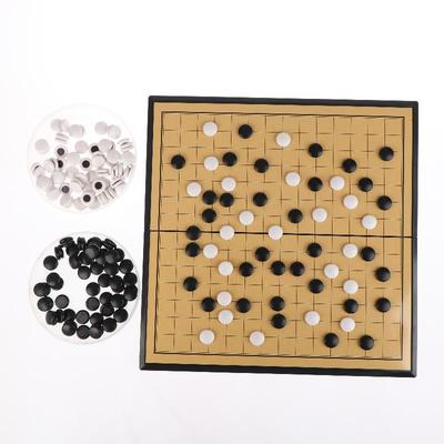 Китайская старинная настольная игра Вэйци Шашки Складной стол Го Набор для шахмат Шахматная игра Игрушка Подарки Пластиковая игра Го