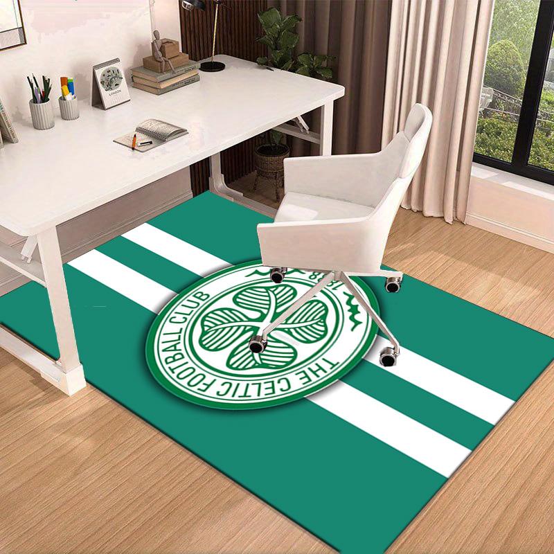 Cel-tic Football Club Crest Printed Area Rug for Office, Chair Rug, Decorative Carpet Floor Mat, Large Size Fan gifts Christmas gifts