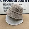 Street versatile old bucket hat men's and women's metal standard breathable and comfortable summer casual versatile basin hat