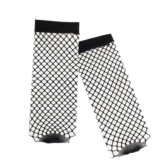 1 Pair Net Socks Hollow Non-slip Elastic Women Ankle Fishnet Socks for Dancing