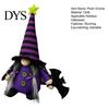 Unique Halloween Present Ideas Gnome Decoration, Witch Swedish Tomte Ornament, Plush Hand Sewn Holiday Collectibles Scandinavian Elf Dwarf for
