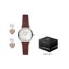 Emporio Armani Колесо обозрения Коллекция Baby's Breath Наручные часы Кварцевый механизм Кожаный ремешок 28 мм AR80040
