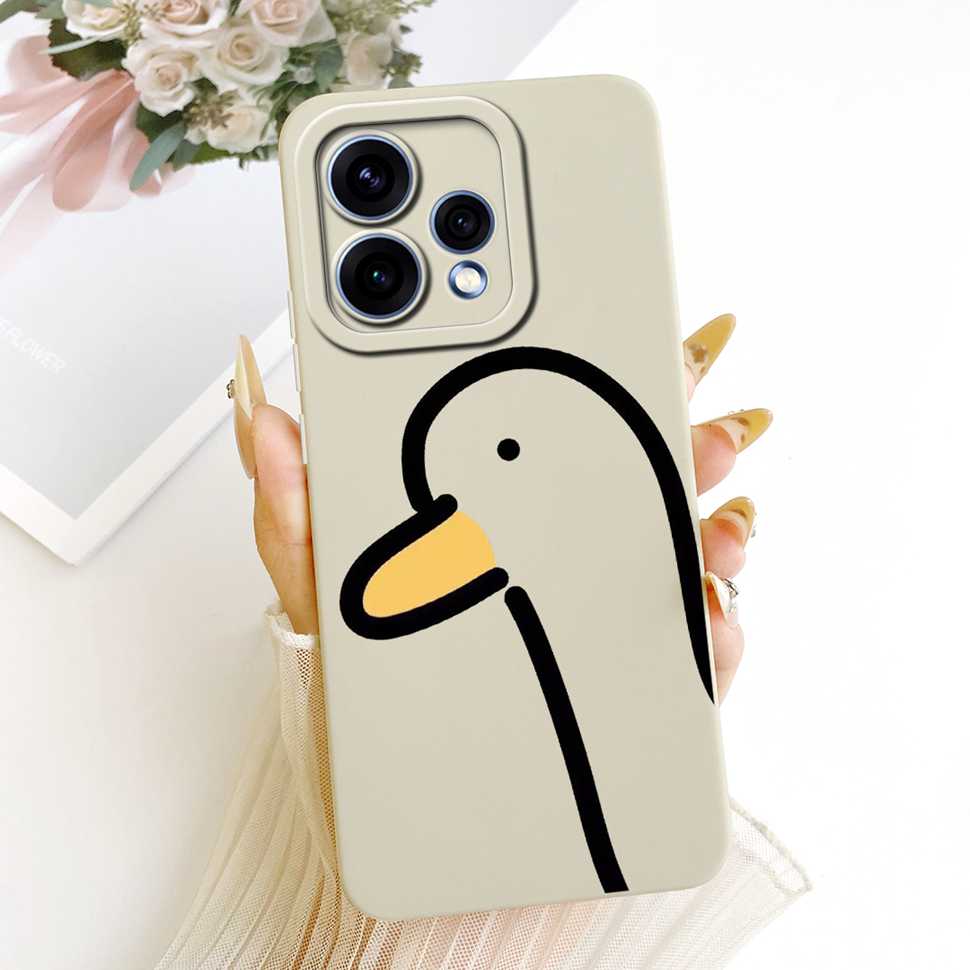Чехол для Oppo Reno15 5G CPH2825 Силиконовая задняя крышка для Oppo Reno 15C Reno15c 5G Милый мультяшный чехол для телефона с пандой Ударопрочный