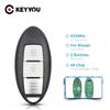 KEYYOU Для Nissan Juke Qashqai X-Trail TIIDA SYLPHY J10 J11 2012-2020 Автомобильный Бесключевой Доступ Умный Дистанционный Ключ 433 МГц Чип 4A 2 Кнопки