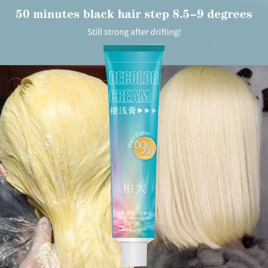 1000ml Quick Fading Hair Bleach Cream Non-Irritating Natural Extract Professional Milk Long Lasting Hair Bleaching Agent for Lady